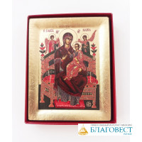 Икона Божией Матери им."Всецарица", ковчег,  10 * 13 см. Святая Гора Афон