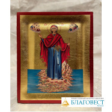 Икона Божией Матери им."Игумения Горы Афонской", ковчег, 10 * 12,5 см. Святая Гора Афон
