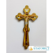 Крест с распятием, двухсторонний, малый