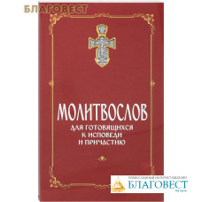 Молитвослов для готовящихся к Исповеди и Причастию. С раздельными канонами. Русский шрифт