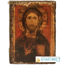 Икона под старину Спас Елеазаровский, размер 14,5х20см, дерево
