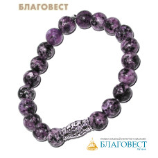 Четки-браслет из яшмы, 90 псалом, 20 зёрен, (диаметр 60мм, зерно 8мм)