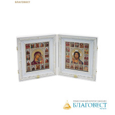 Складень венчальный 23х26см, жаккард