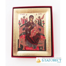 Икона Божией Матери им."Всецарица", ковчег,  10 * 13 см. Святая Гора Афон
