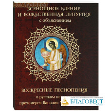 Всенощное бдение и Божественная Литургия с объяснением. Воскресные песнопения в русском переводе протоиерея Василия Михайловского