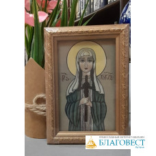 Икона святой равноап. Нино, в рамке, 10 *14,5 см. Бодбийский монастырь, Грузия