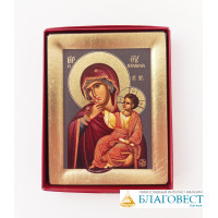 Икона Божией Матери им."Отрада и утешение", ковчег,  10 * 13 см. Святая Гора Афон